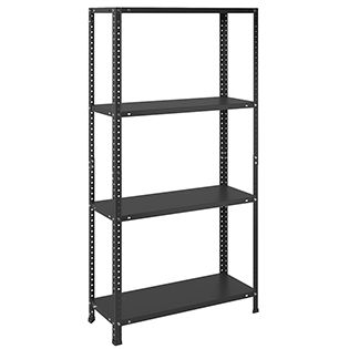 Лёгкий стеллаж ES 150KD/75x30/4 Black